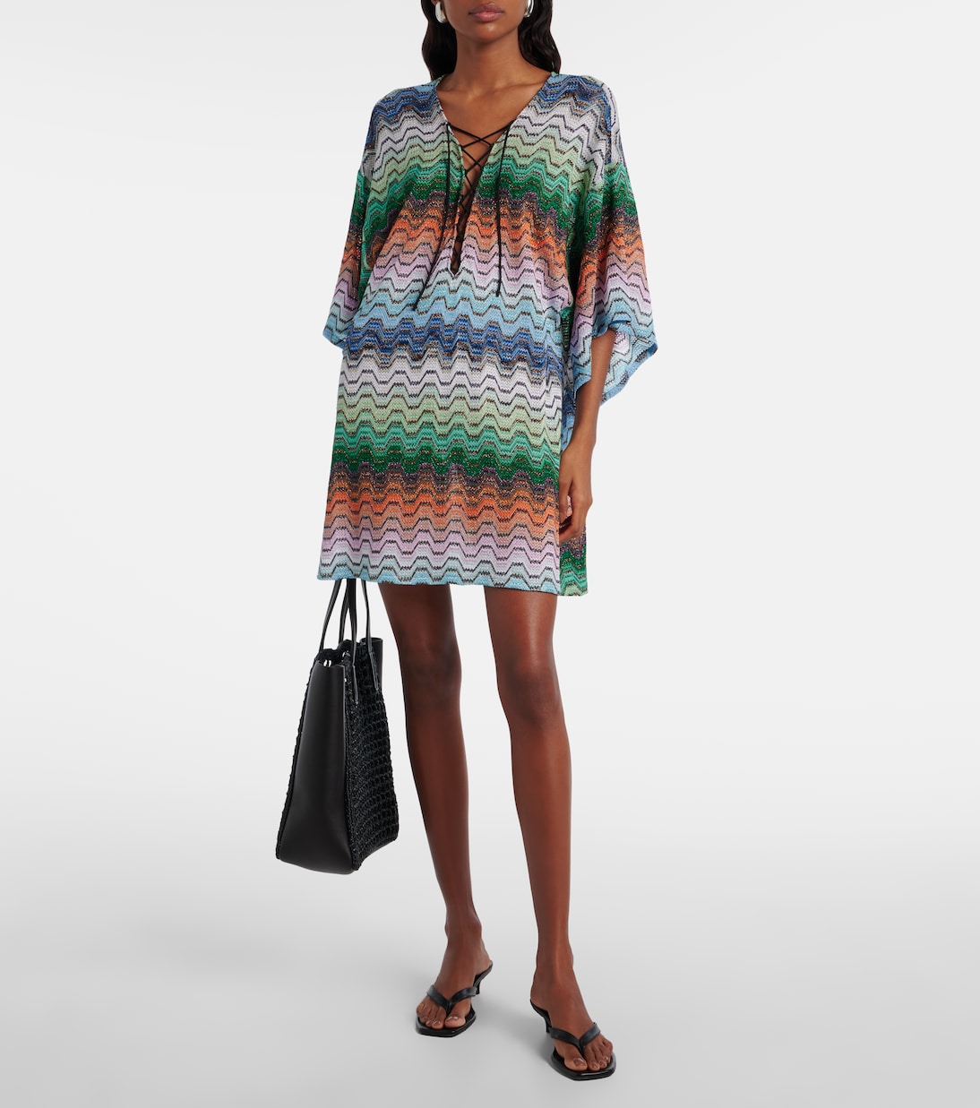 Wave lamé beach dress | Missoni