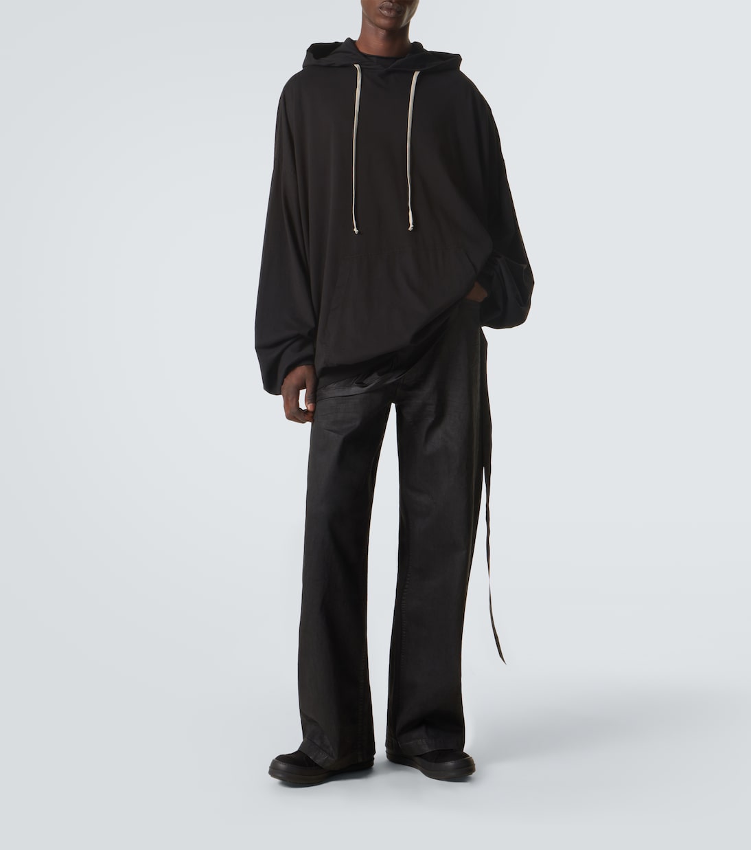 DRKSHDW Hun cotton jersey hoodie | Rick Owens