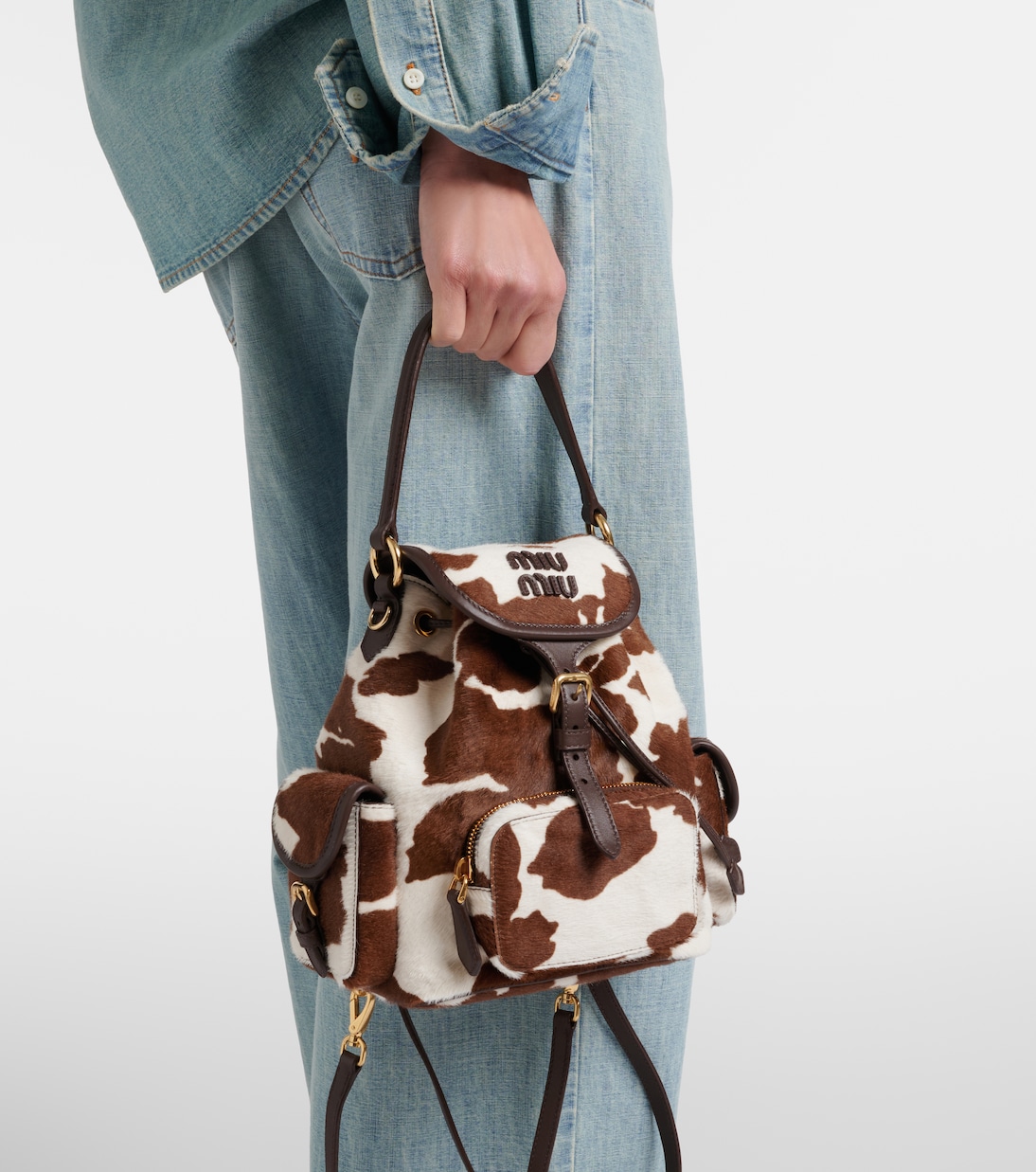 Rucksack aus Kalbshaar | Miu Miu