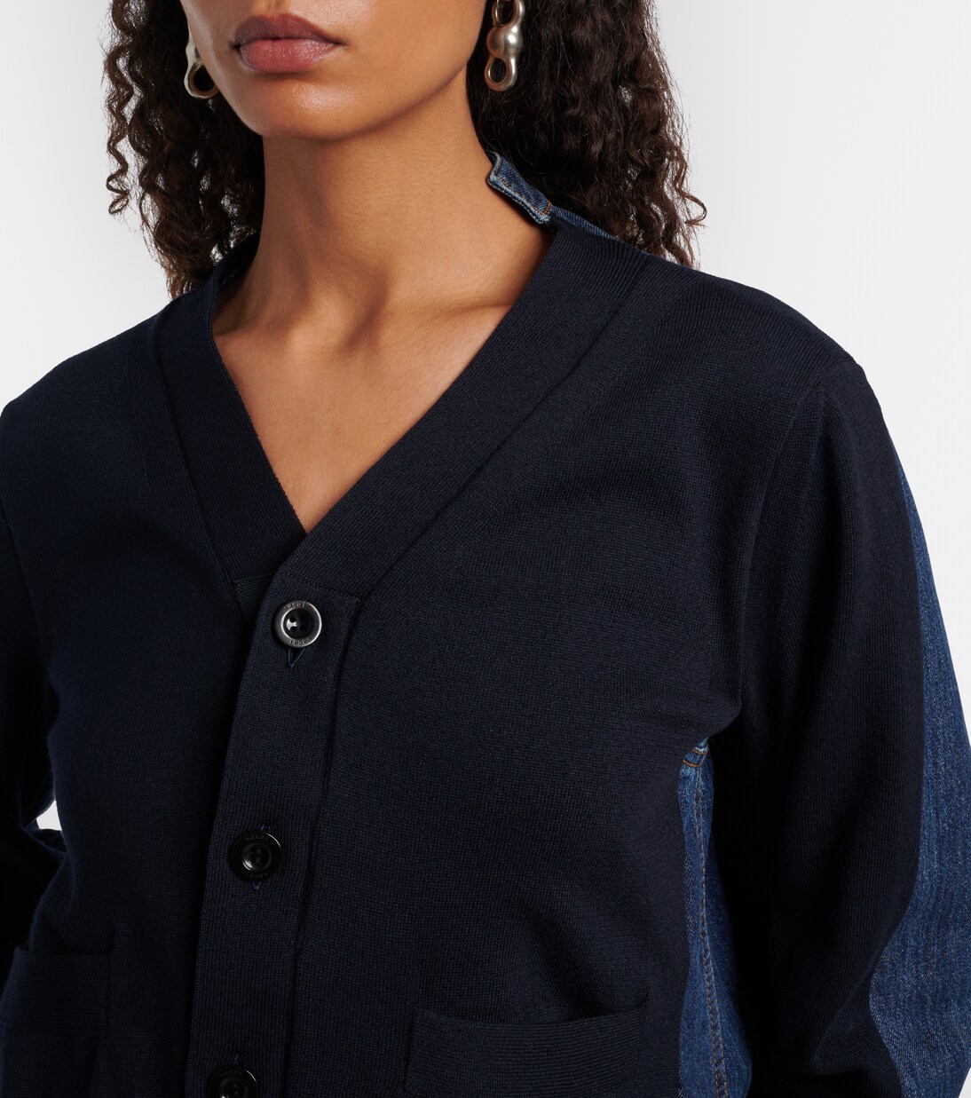 Cotton-blend cardigan | Sacai
