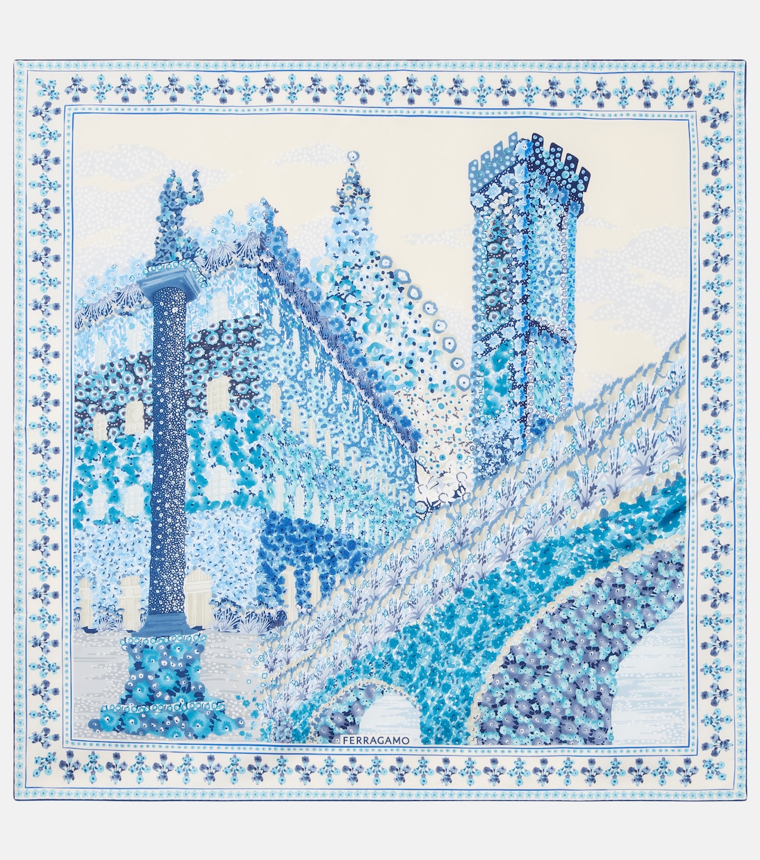 Bedrucktes Tuch aus Seide | Ferragamo