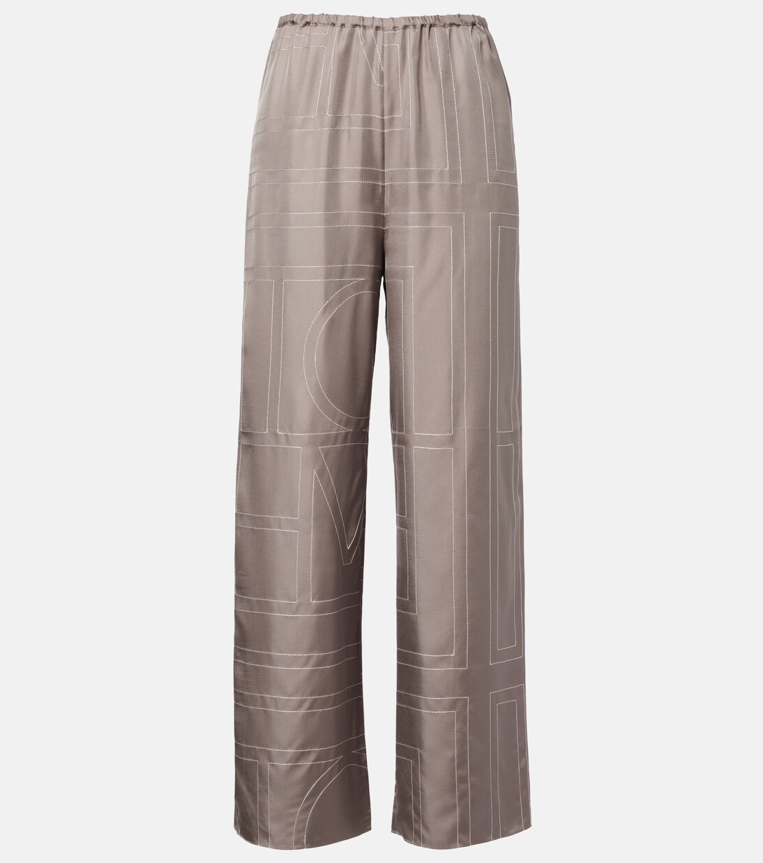 Logo silk twill pajama pants | Toteme
