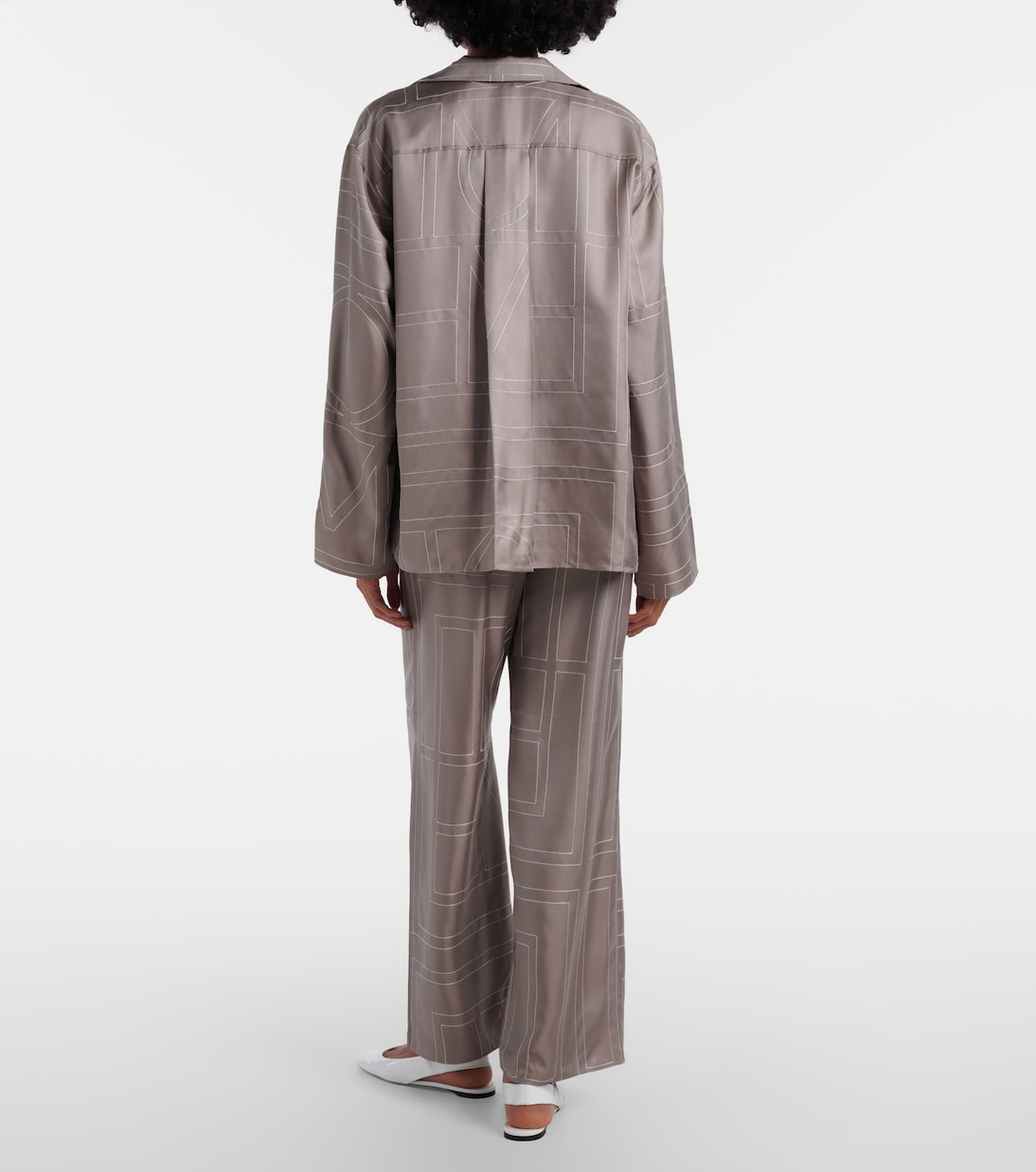 Logo silk twill pajama pants | Toteme