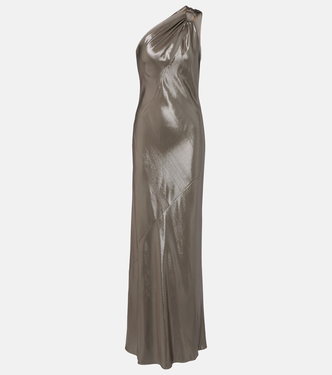 Odissea one-shoulder lamé gown | Max Mara
