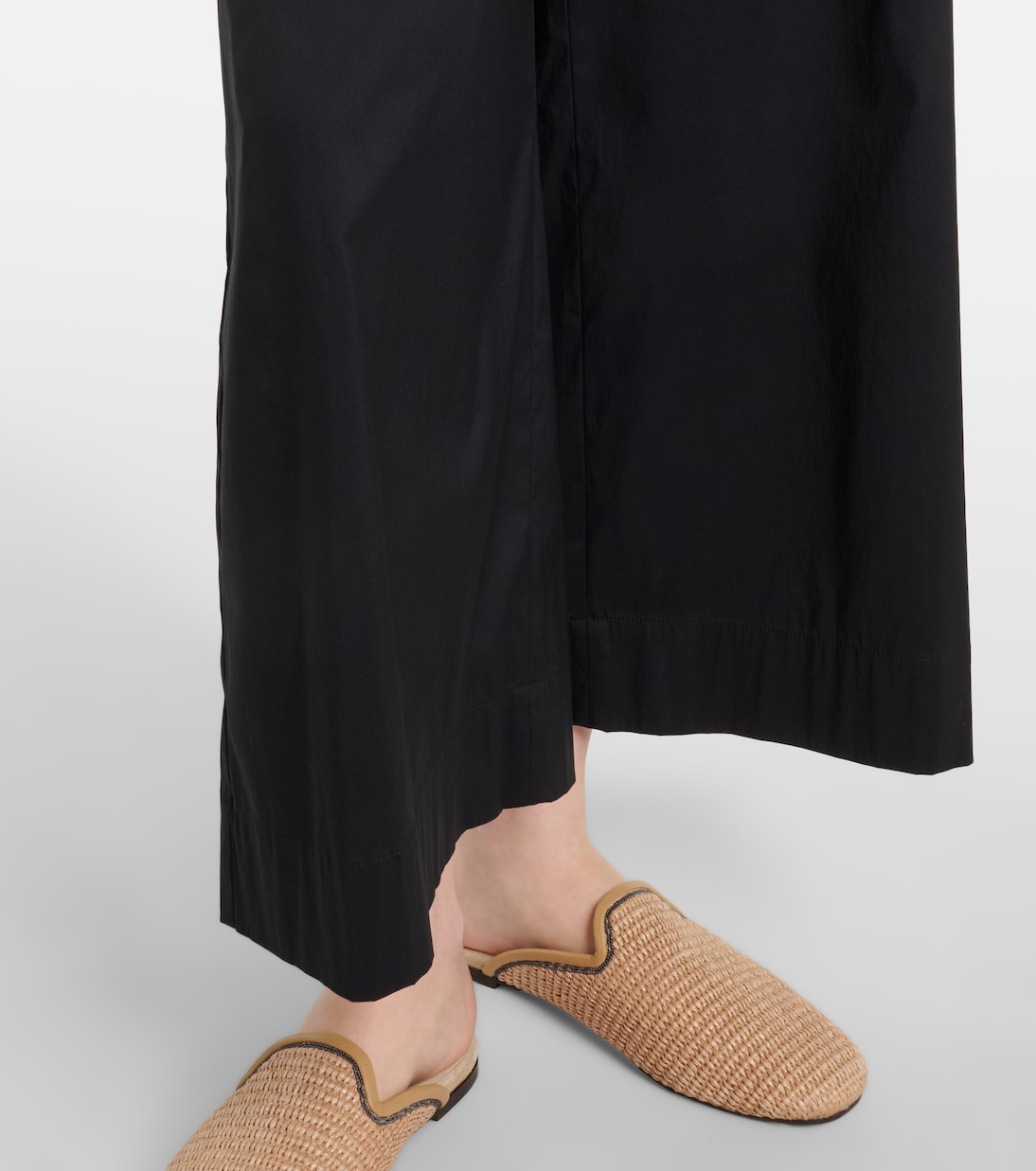Pece cropped cotton-blend wide-leg pants | Max Mara