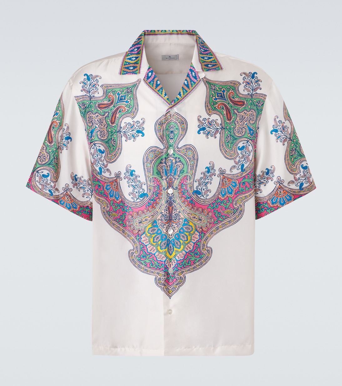 Paisley silk twill bowling shirt | Etro