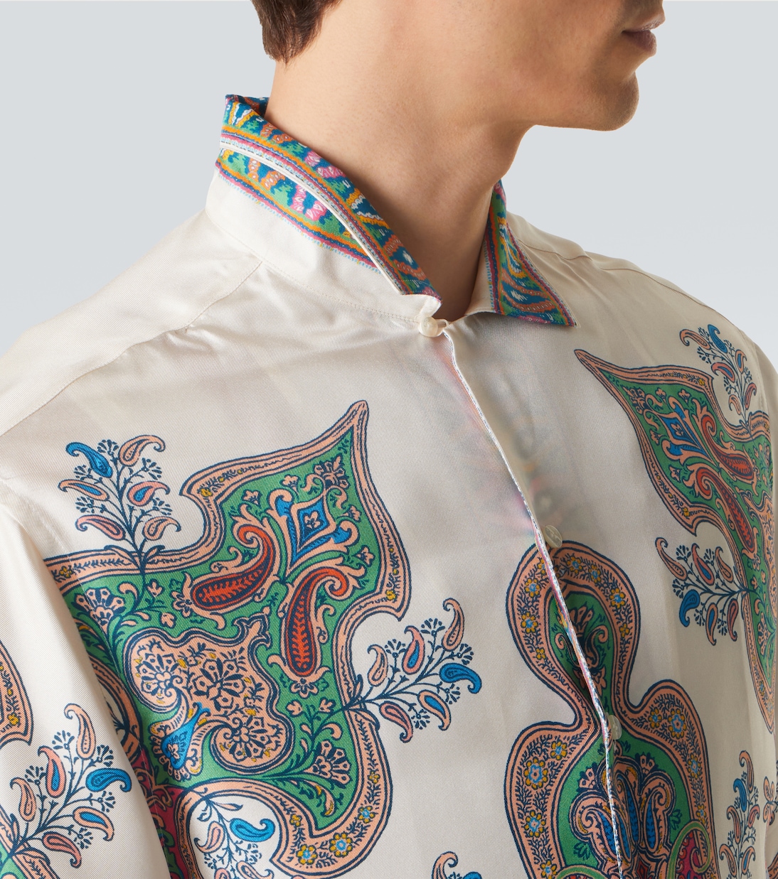 Paisley silk twill bowling shirt | Etro
