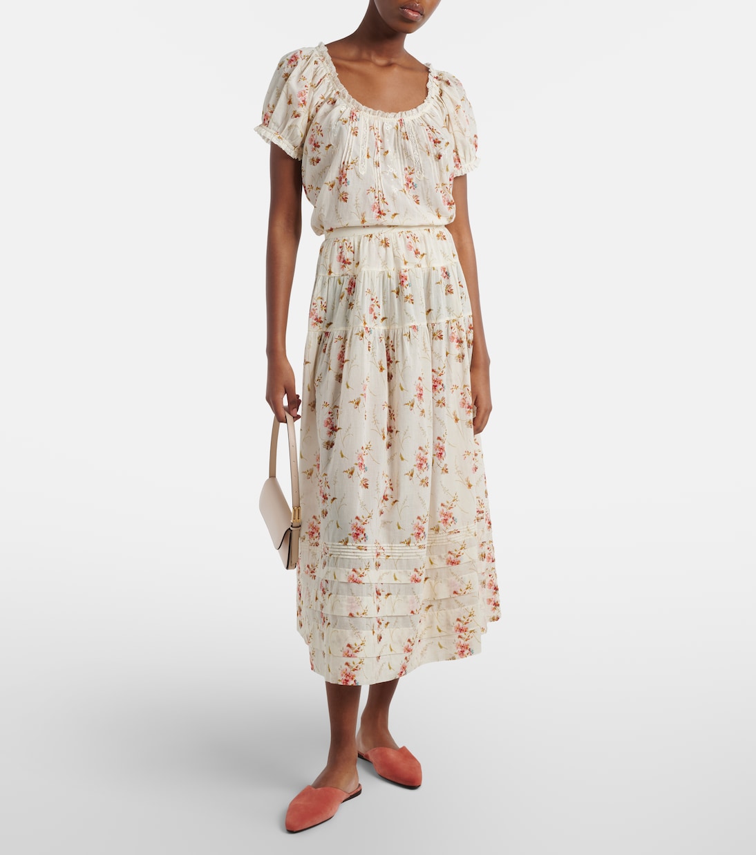 Frederica floral cotton top | Dôen