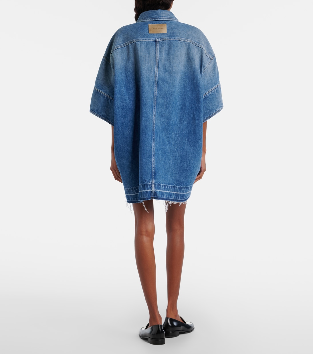 Oversized polo denim minidress | Givenchy