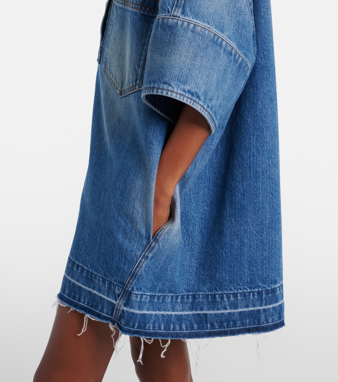 Oversized polo denim minidress | Givenchy