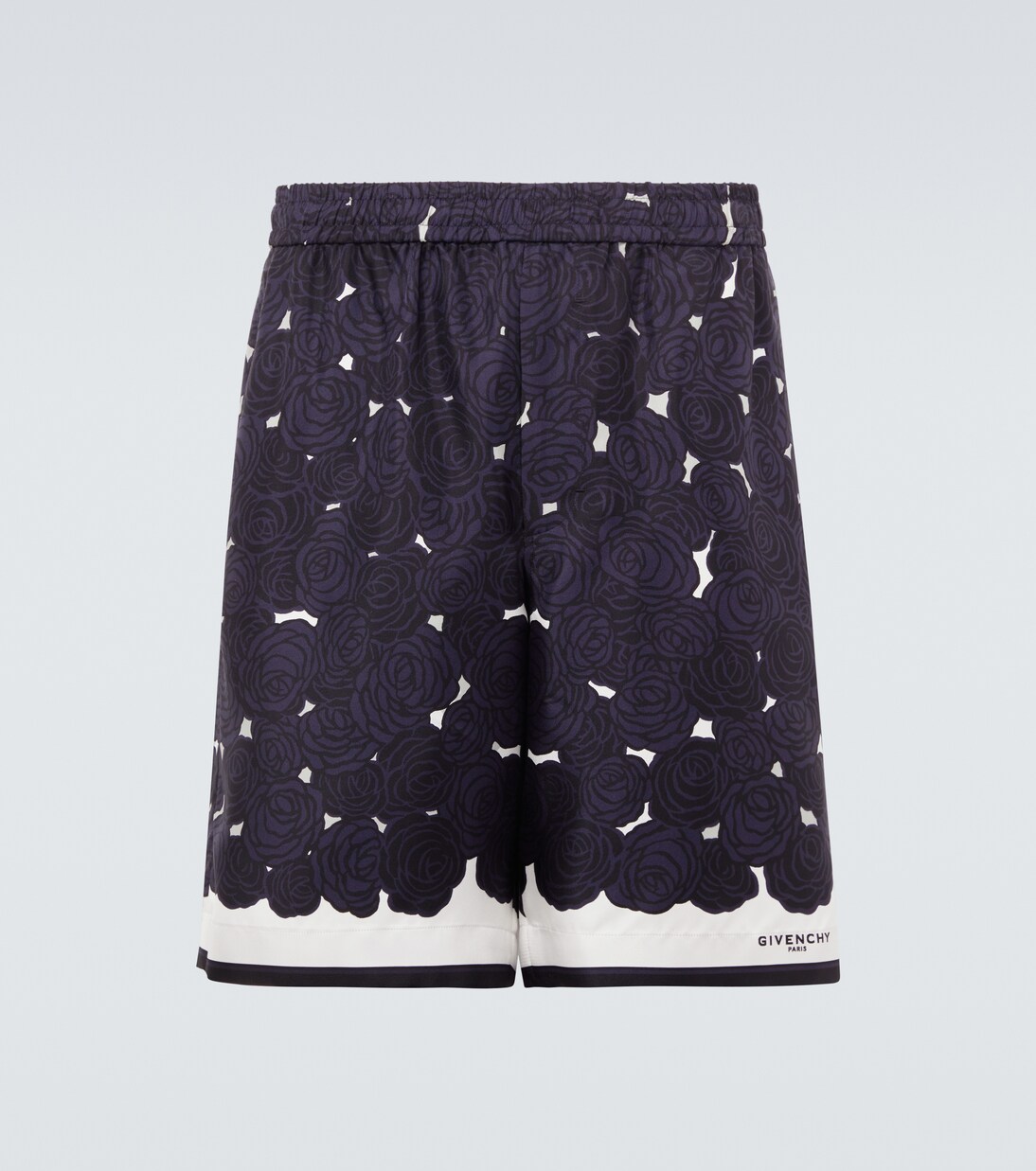 Short en twill de soie à fleurs | Givenchy