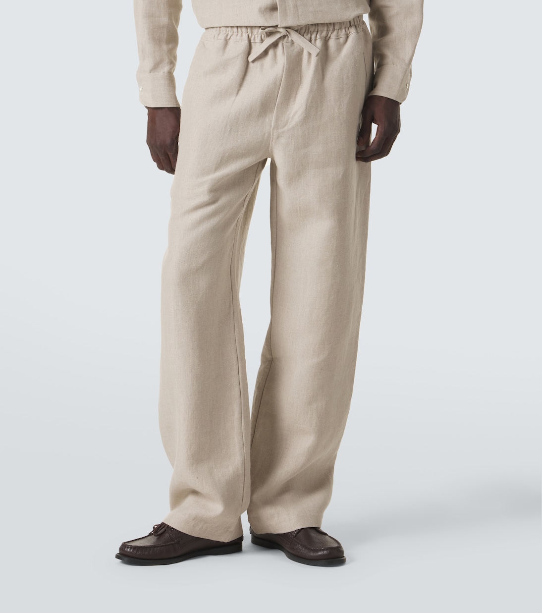 Linen wide-leg pants | Saman Amel