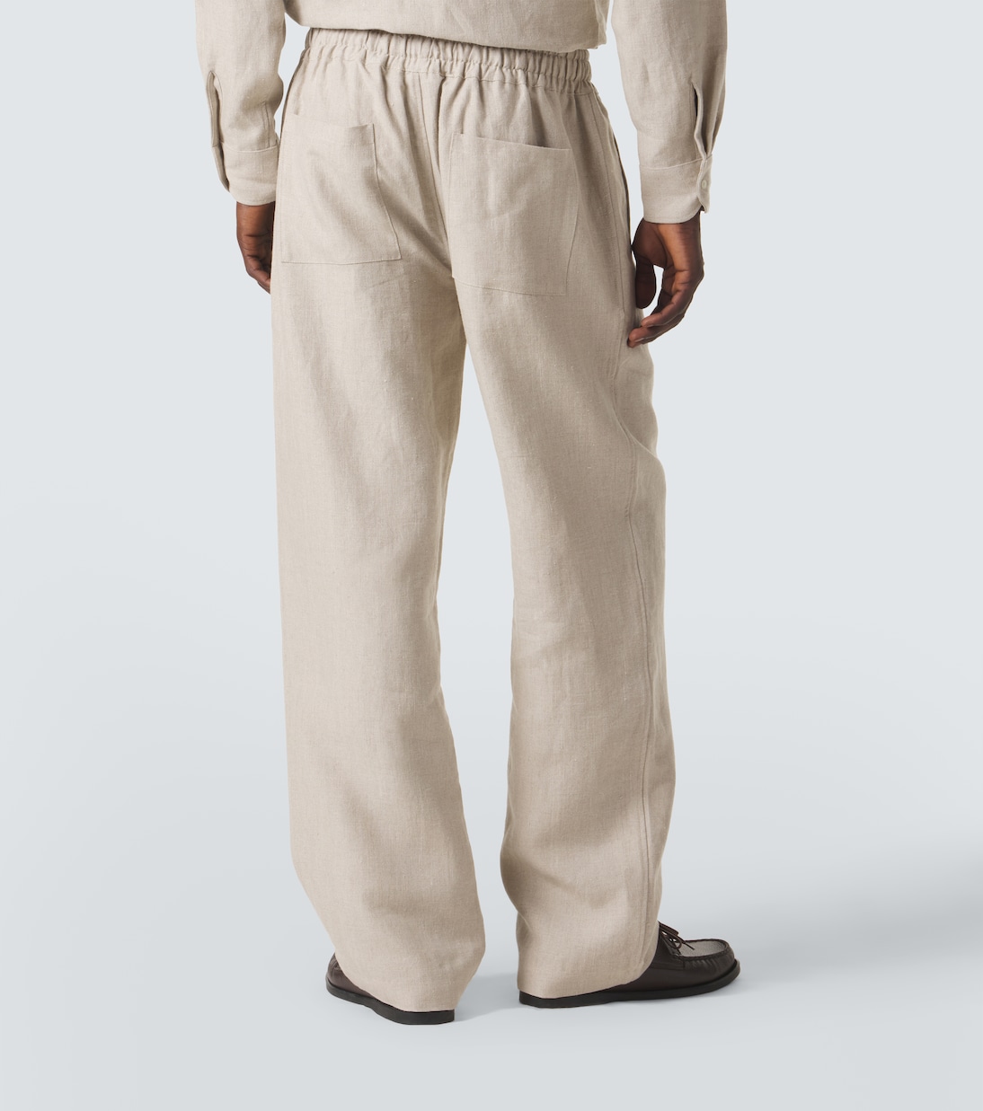 Linen wide-leg pants | Saman Amel