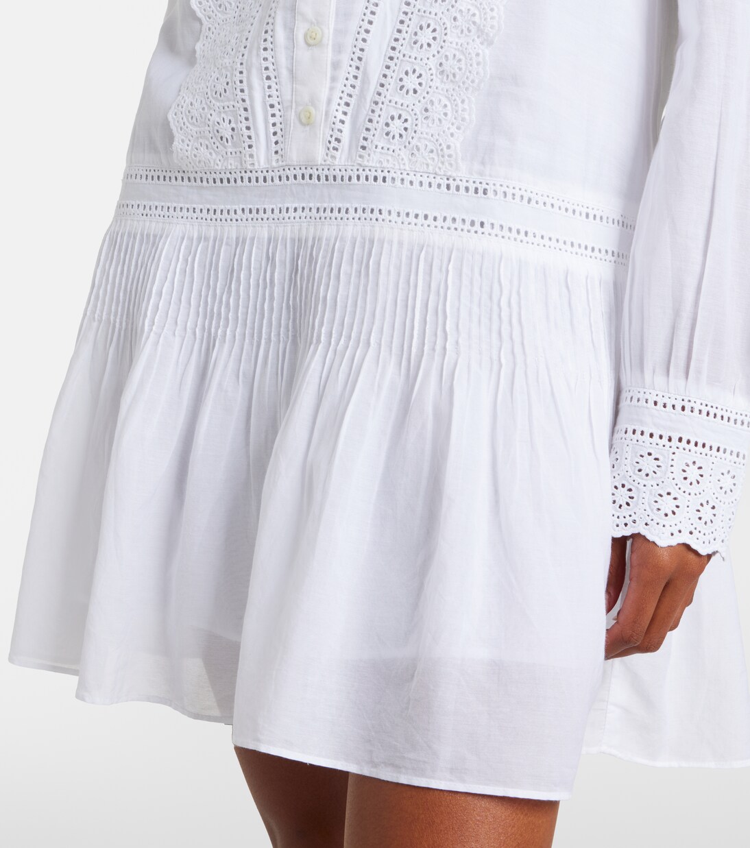 Marguerite cotton-blend voile minidress | Veronica Beard