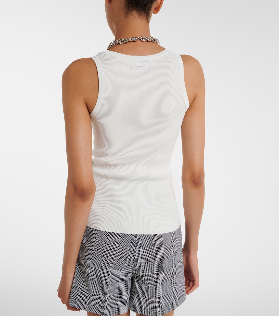 تانك توب من الجيرسيه بحبكة مضلعة | Max Mara