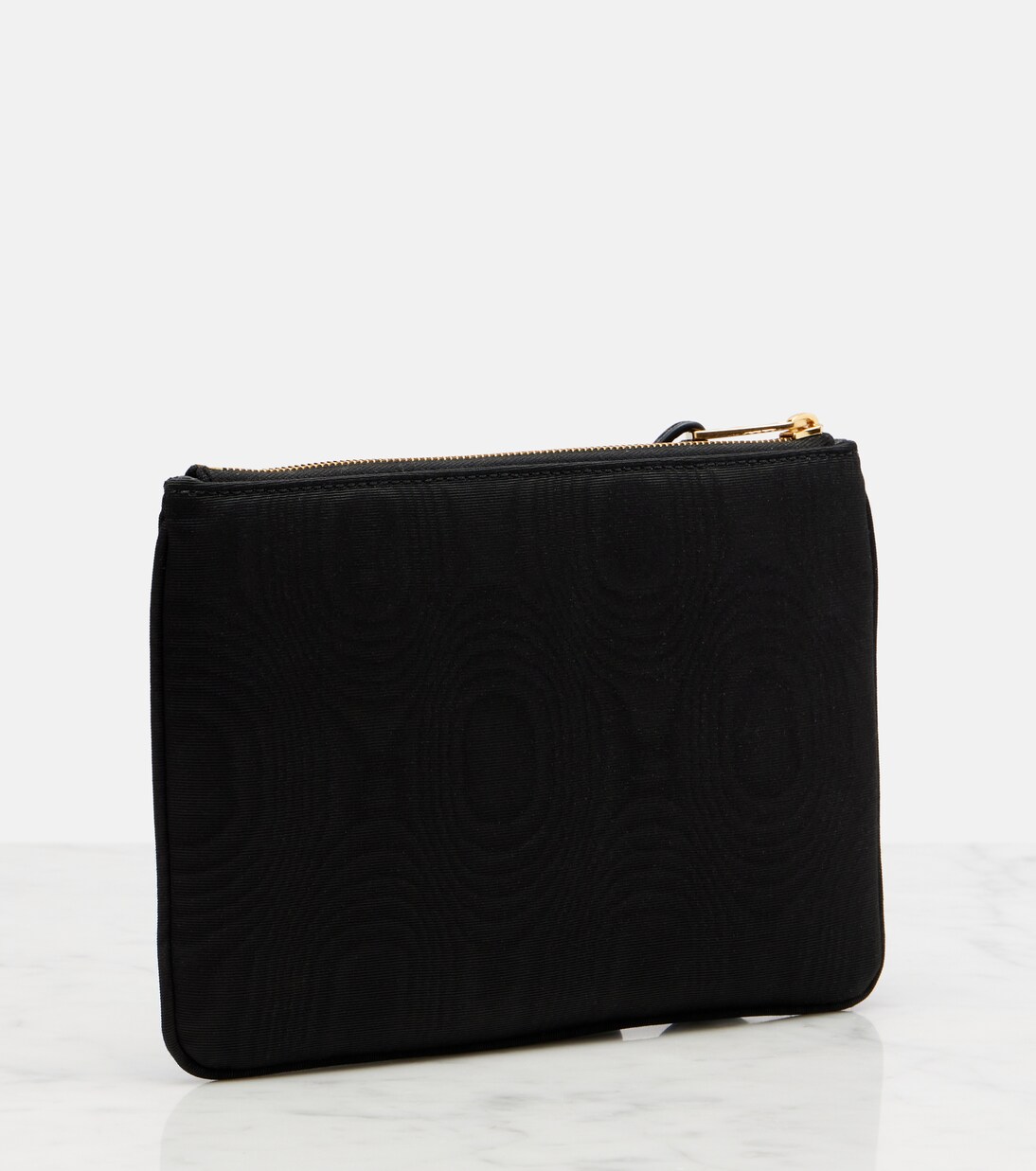 VLogo Swarovski®-embellished moiré pouch | Valentino Garavani