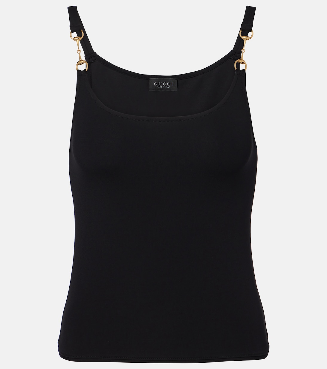 Horsebit crêpe jersey tank top | Gucci