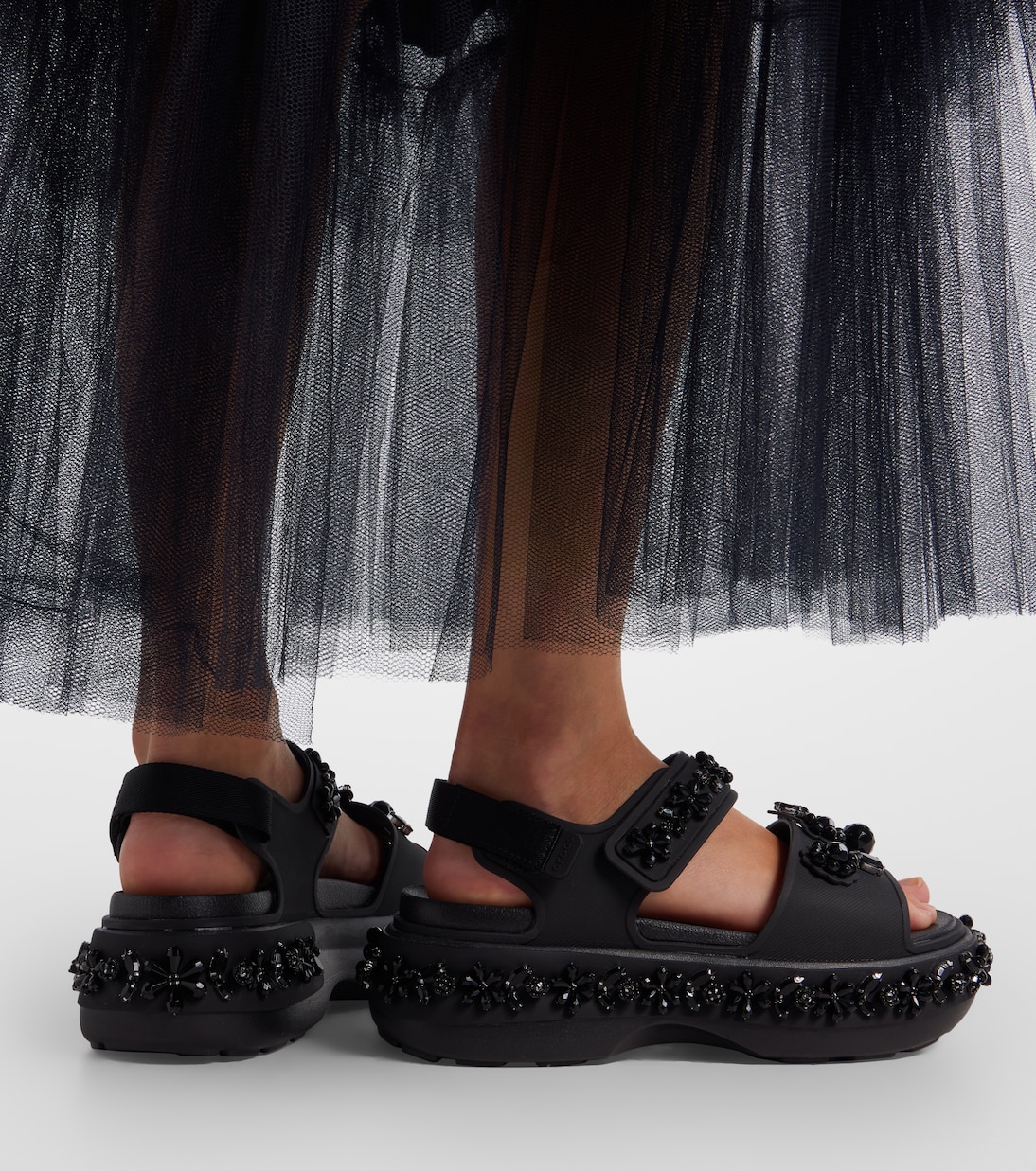 x Crocs embellished platform sandals | Simone Rocha