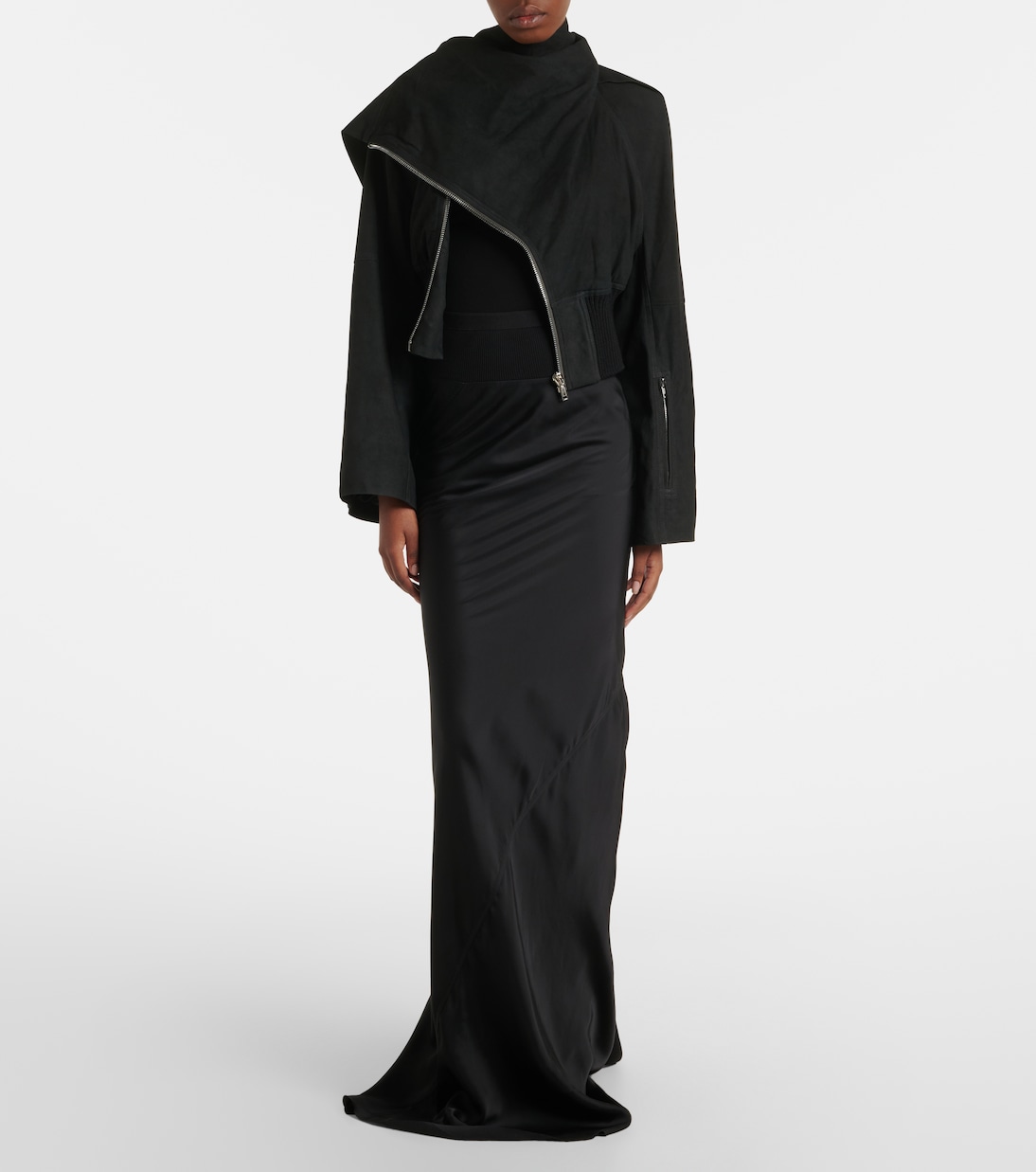 Coda draped satin maxi skirt | Rick Owens