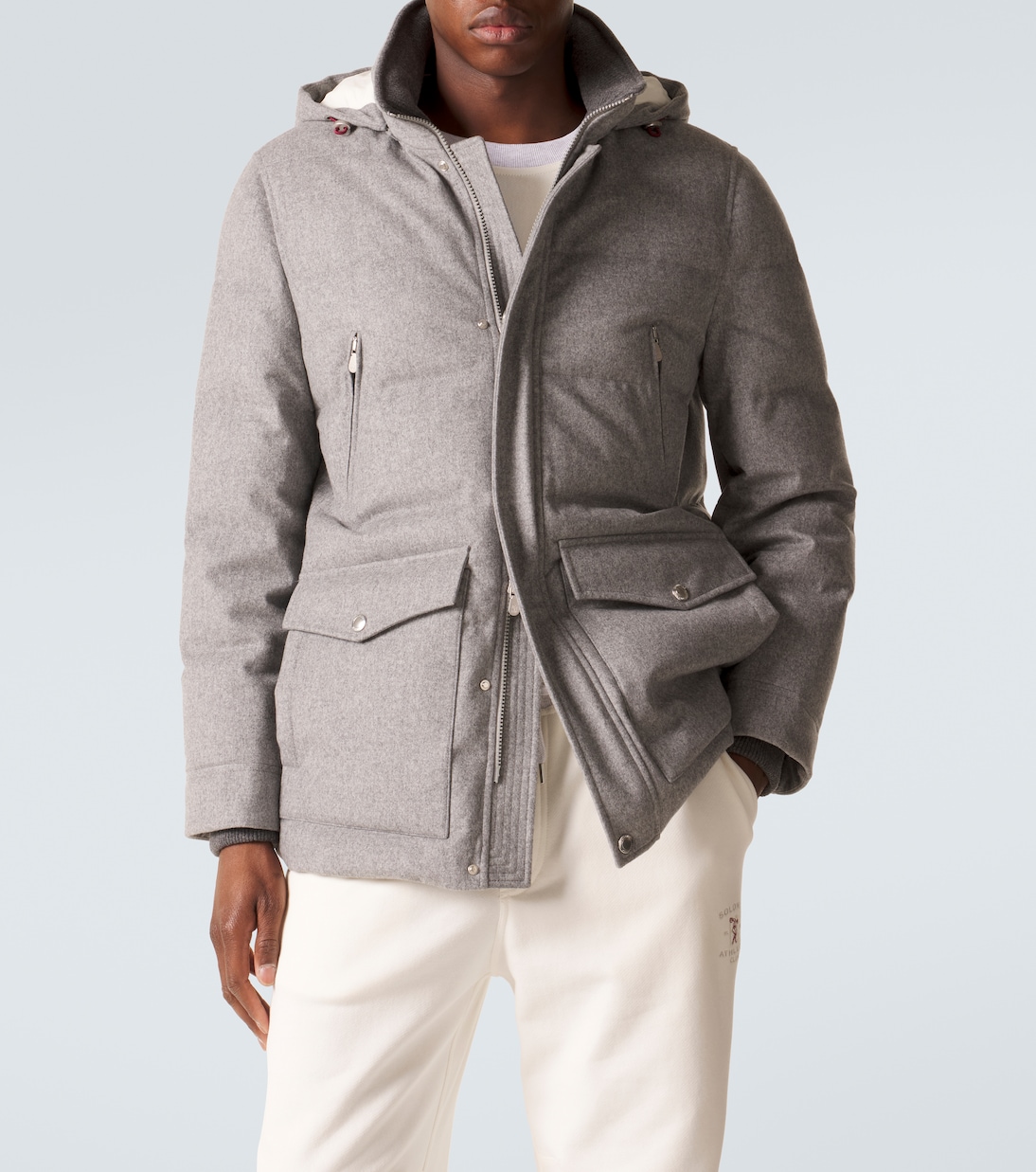 Veste doudoune en laine | Brunello Cucinelli