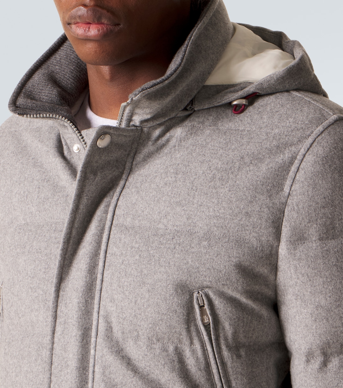 Veste doudoune en laine | Brunello Cucinelli