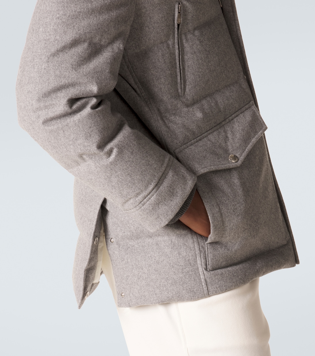 Veste doudoune en laine | Brunello Cucinelli