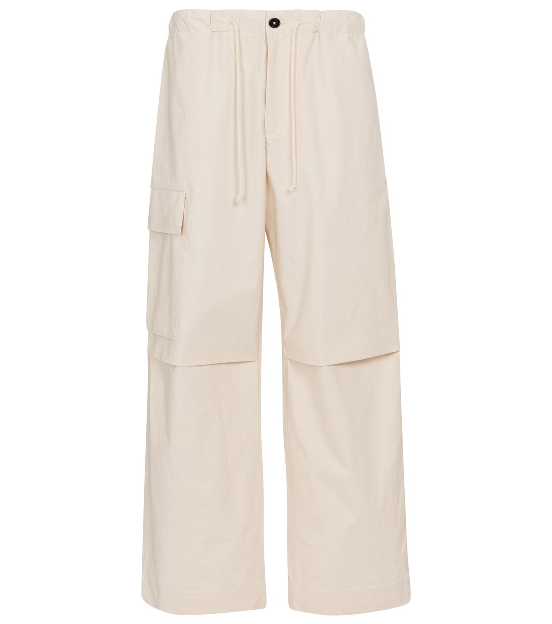 Pantalon cargo ample à taille haute en coton | Jil Sander