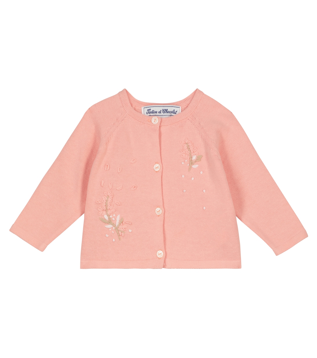 Baby Bestickter Cardigan aus Baumwolle | Tartine et Chocolat