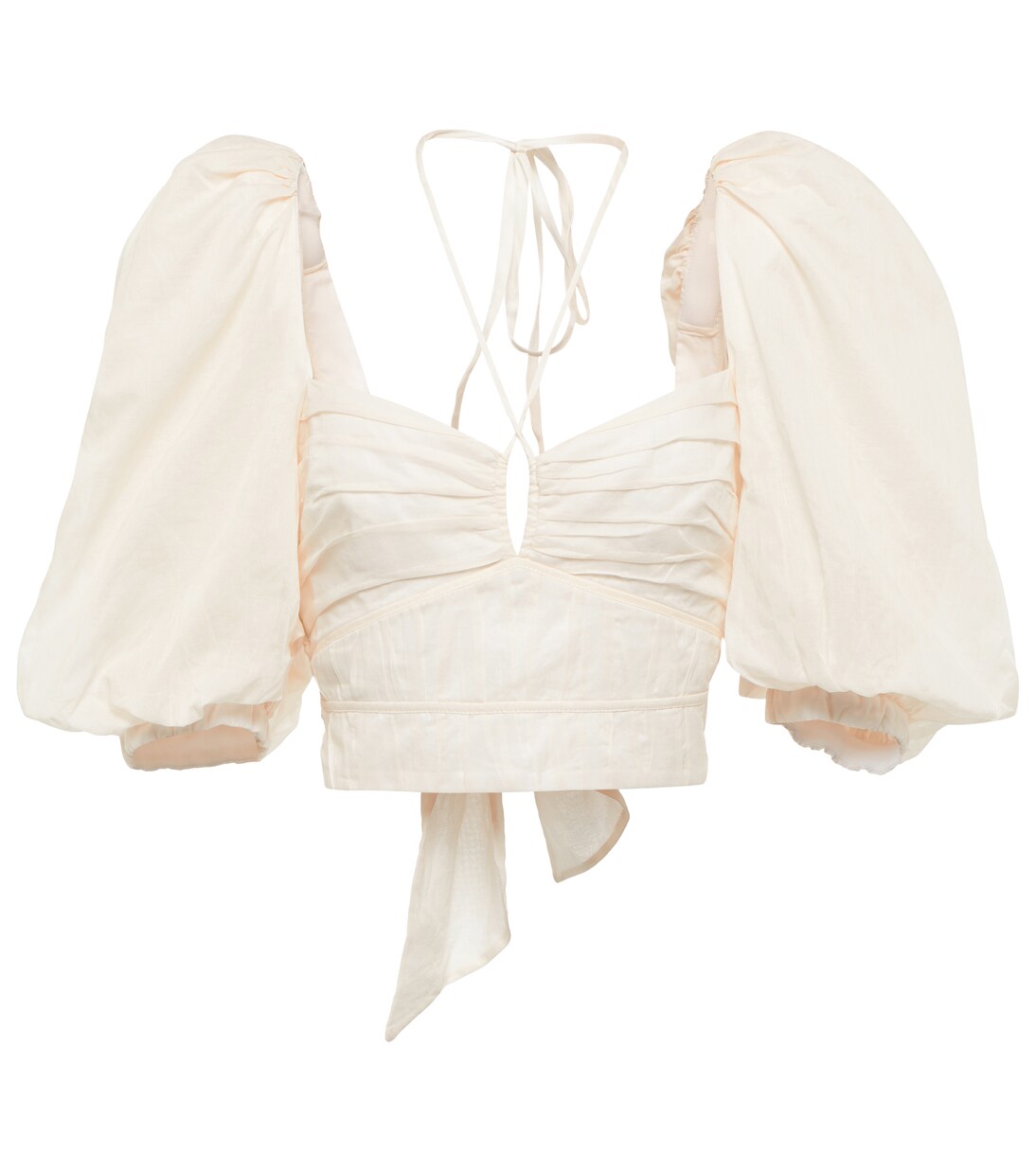 Cropped-Top Garua aus Baumwolle | Johanna Ortiz