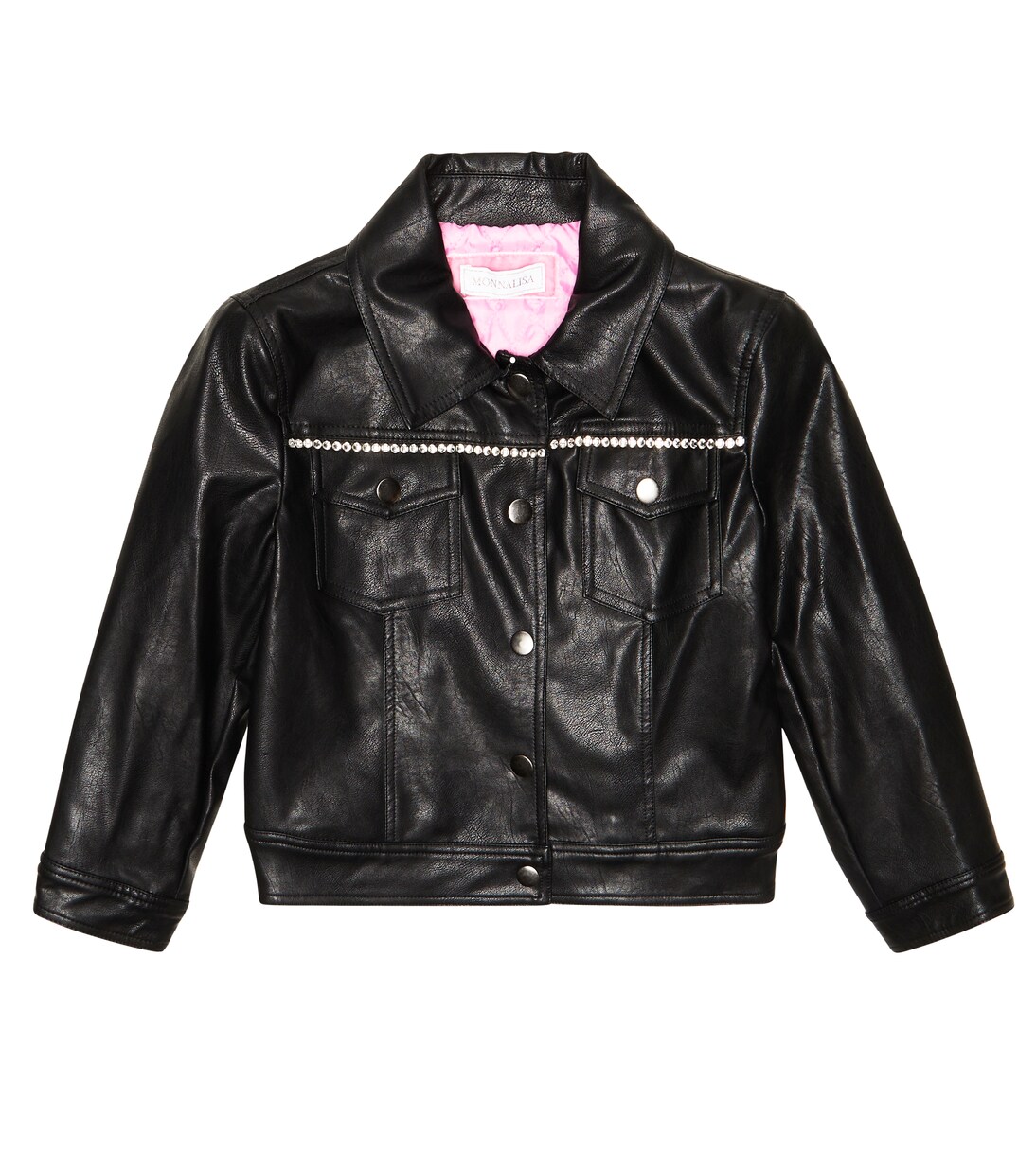 x Disney® embellished biker jacket | Monnalisa