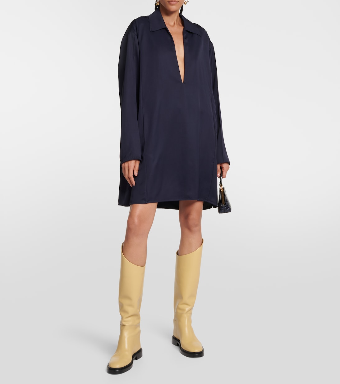 Leather over-the-knee boots | Jil Sander
