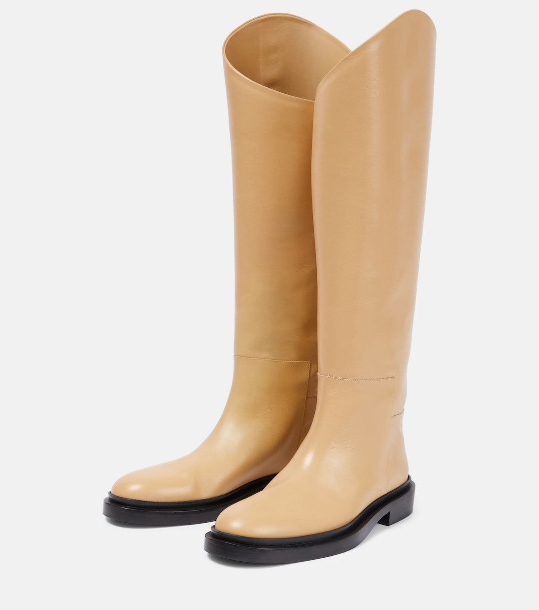 Leather over-the-knee boots | Jil Sander