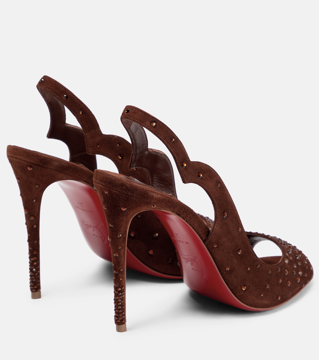 Sandales Nudes Degrachick en daim | Christian Louboutin