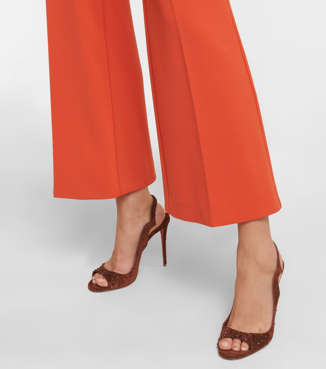 Sandales Nudes Degrachick en daim | Christian Louboutin