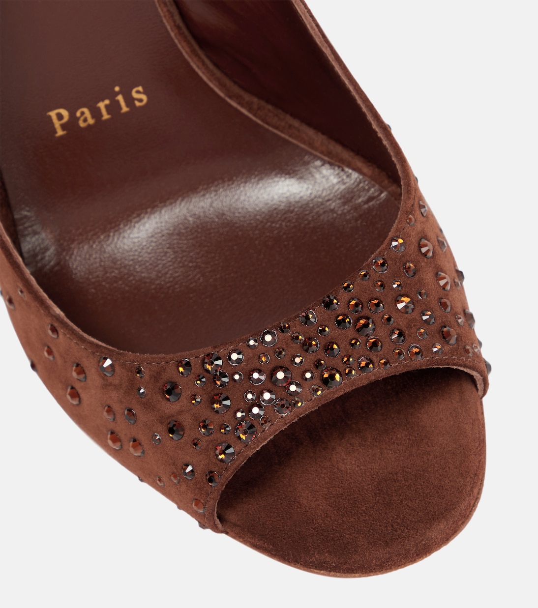 Sandales Nudes Degrachick en daim | Christian Louboutin