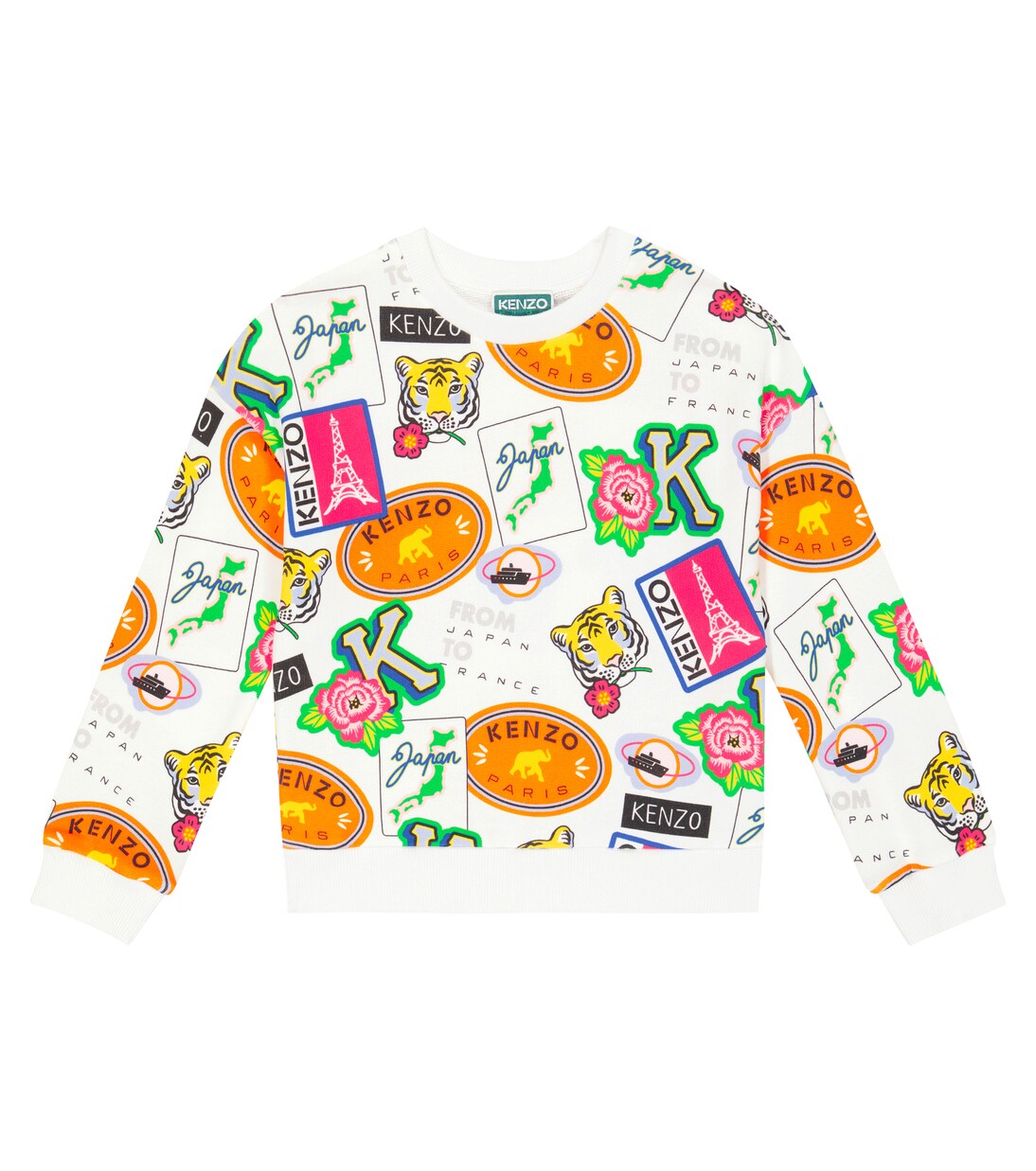 Bébé – Sweat-shirt imprimé en coton | Kenzo Kids