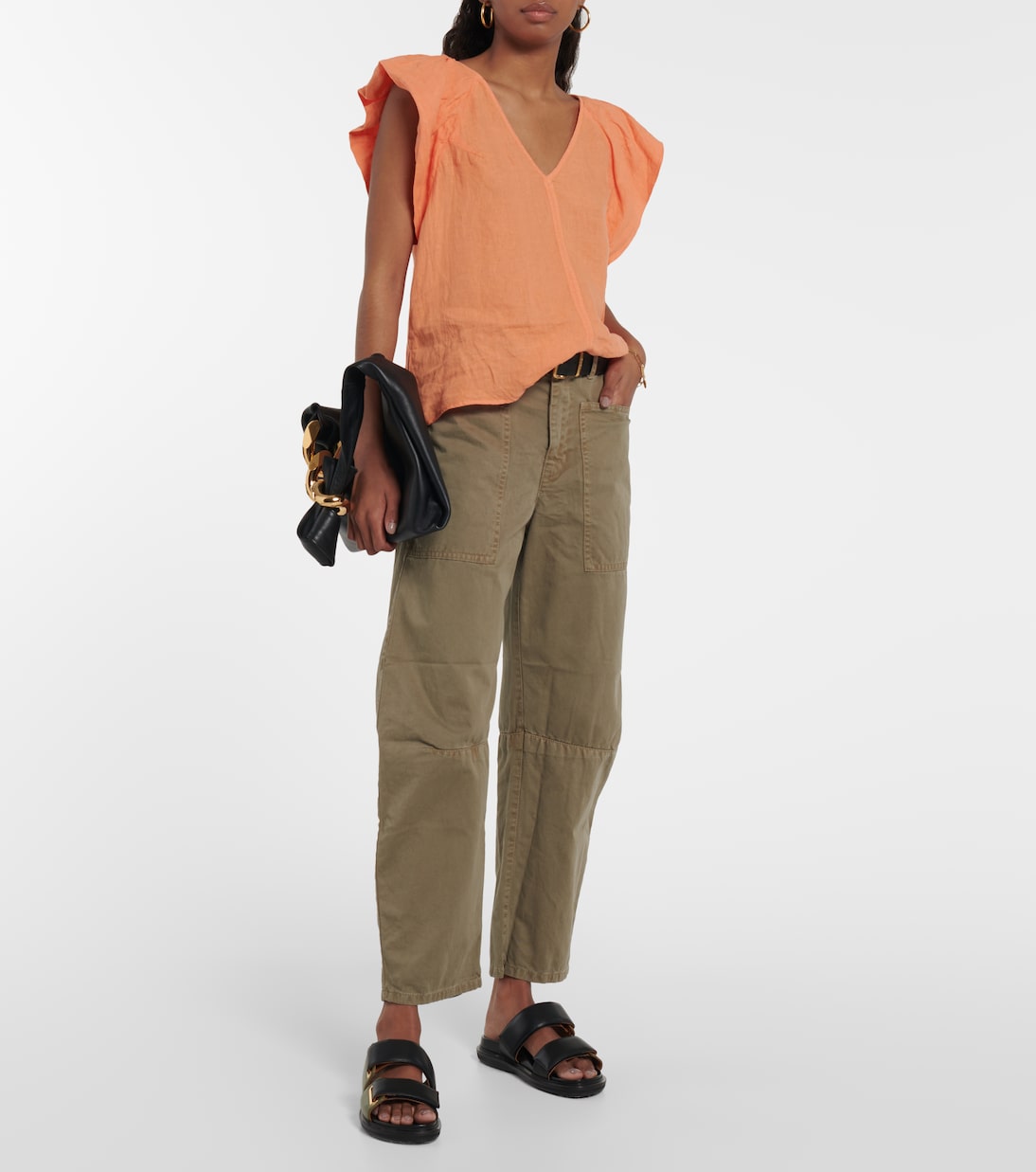 Top Ava aus Leinen | Velvet