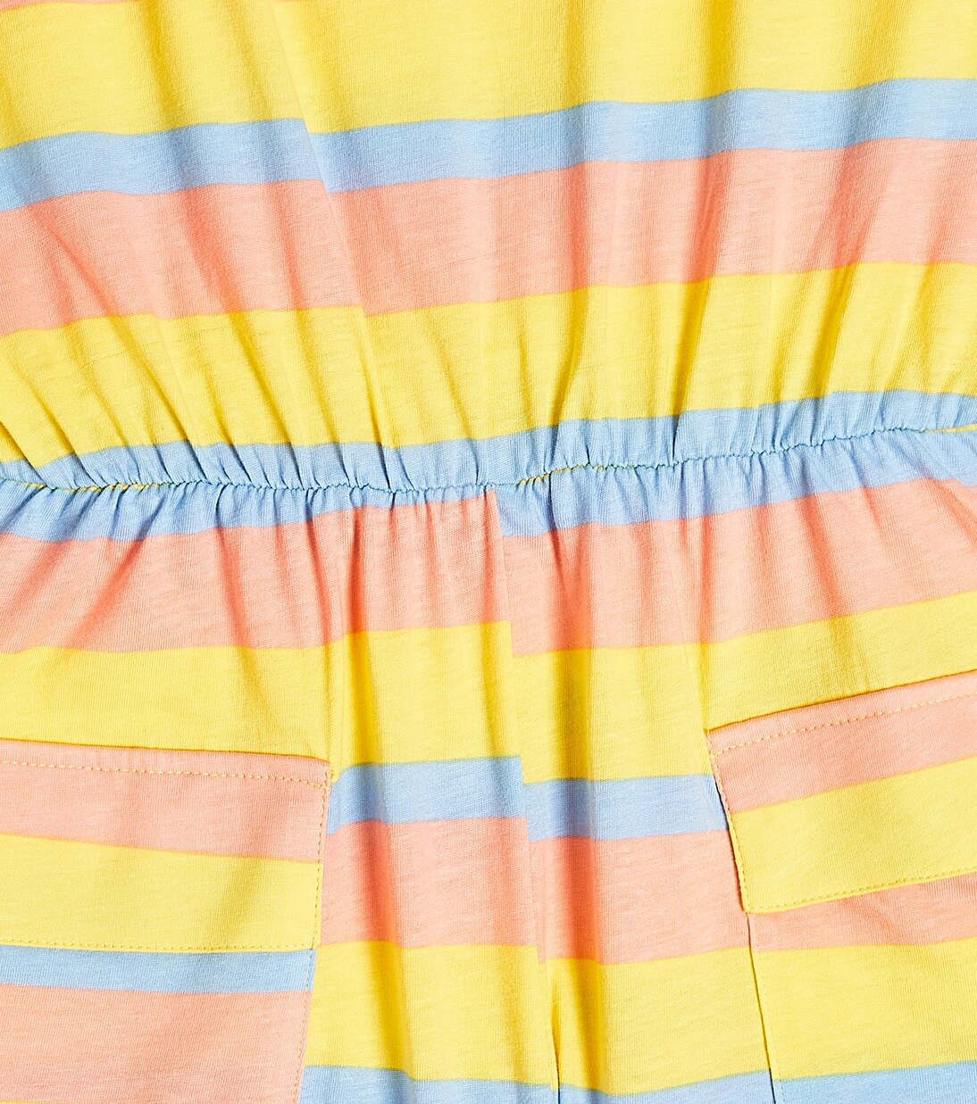 Striped cotton playsuit | Mini Rodini