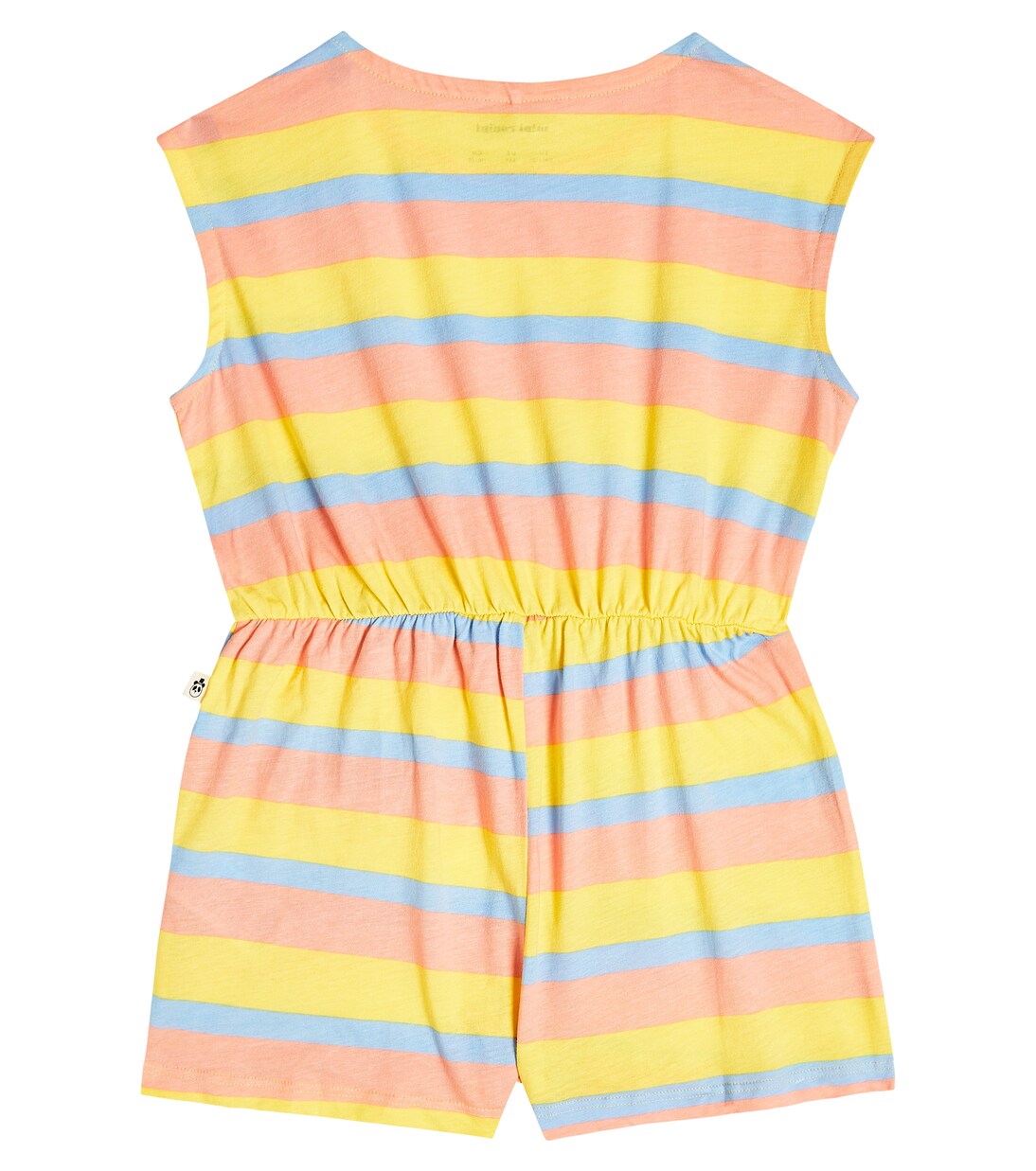 Striped cotton playsuit | Mini Rodini