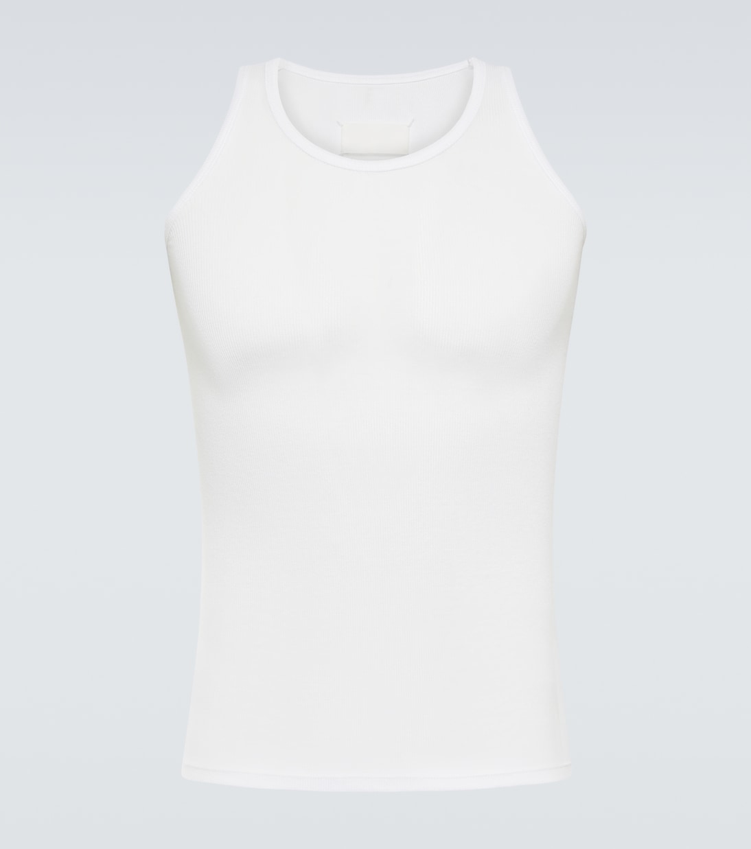 Ribbed-knit cotton and silk tank top | Maison Margiela