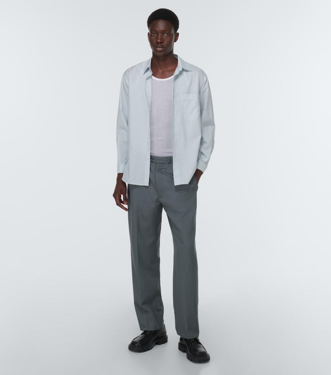 Ribbed-knit cotton and silk tank top | Maison Margiela