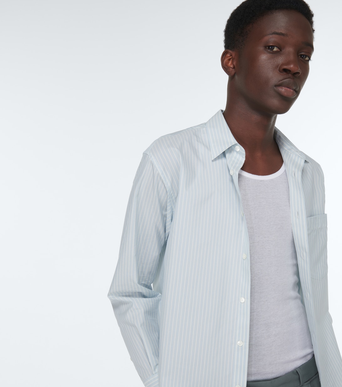 Ribbed-knit cotton and silk tank top | Maison Margiela