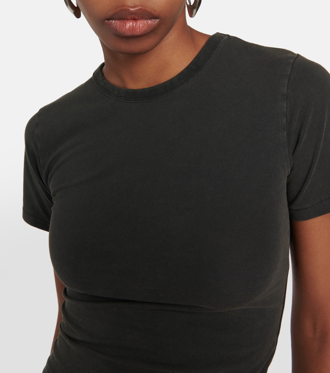 Top cropped in misto cotone | Entire Studios