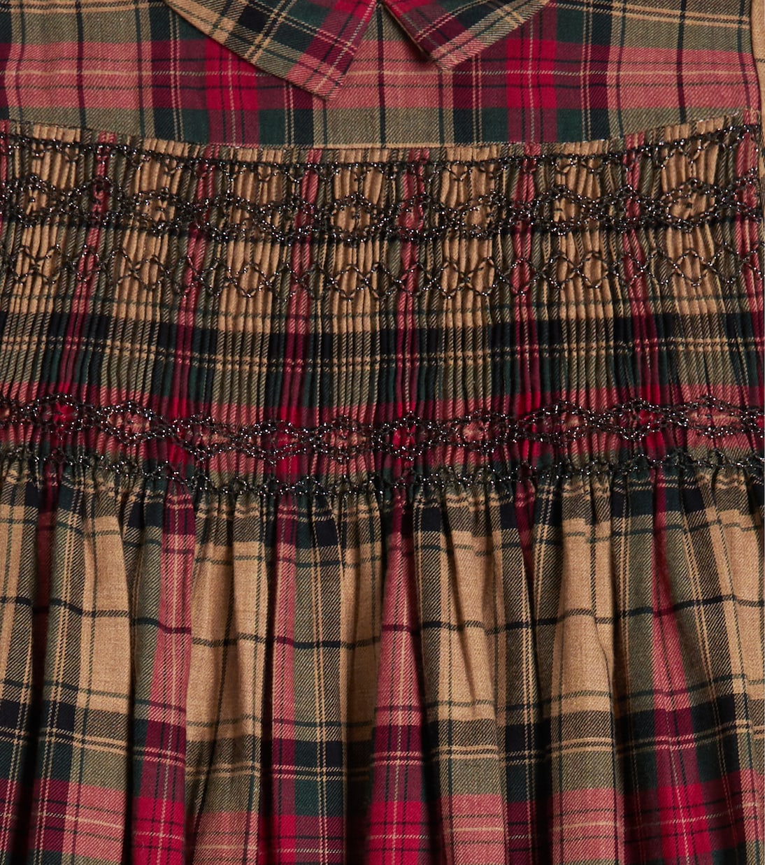 Donatelle checked cotton dress | Bonpoint