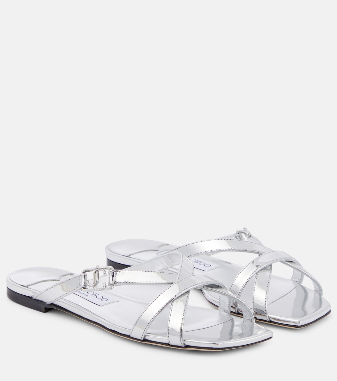 Jess metallic leather sandals | Jimmy Choo