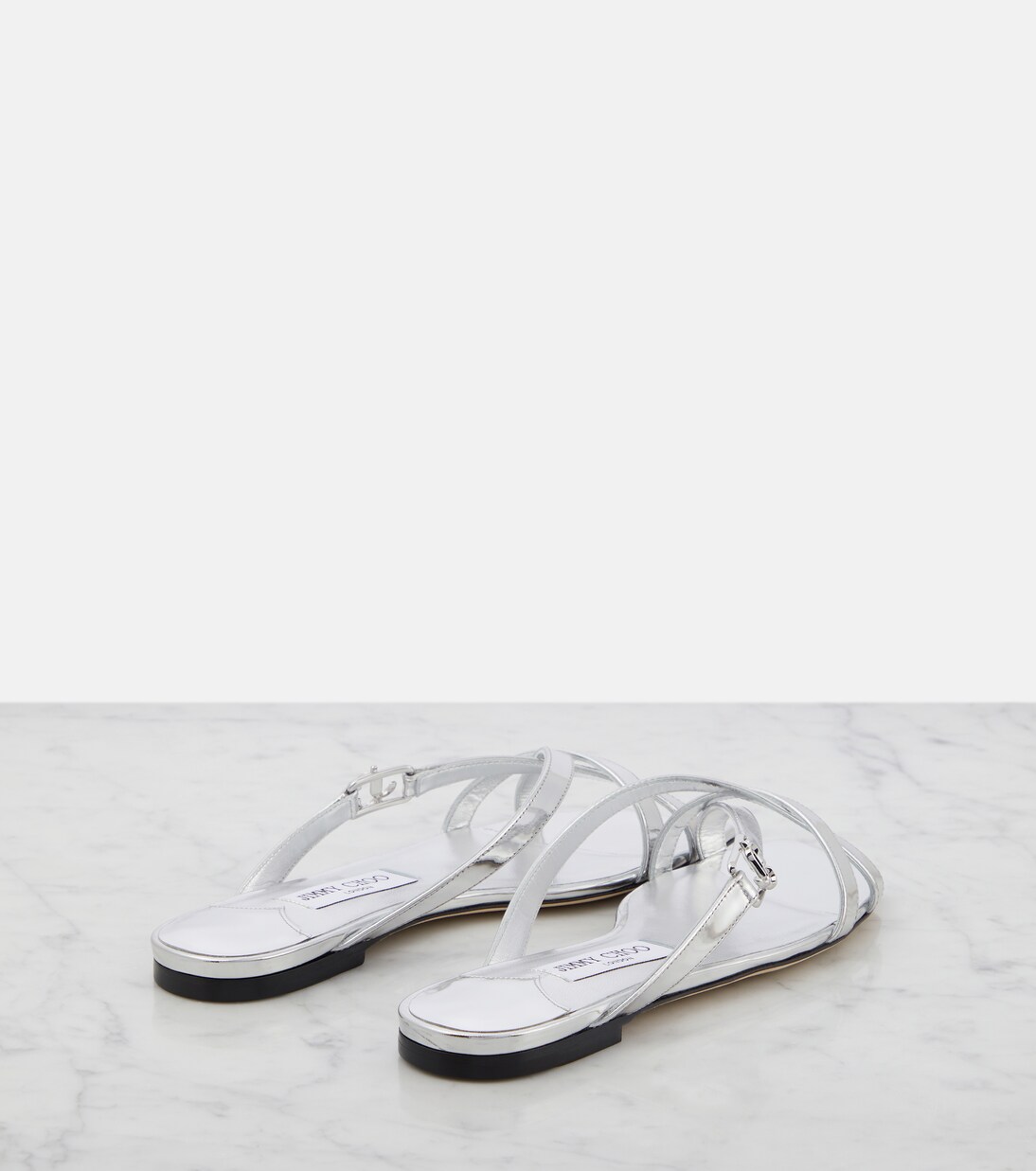 Jess metallic leather sandals | Jimmy Choo