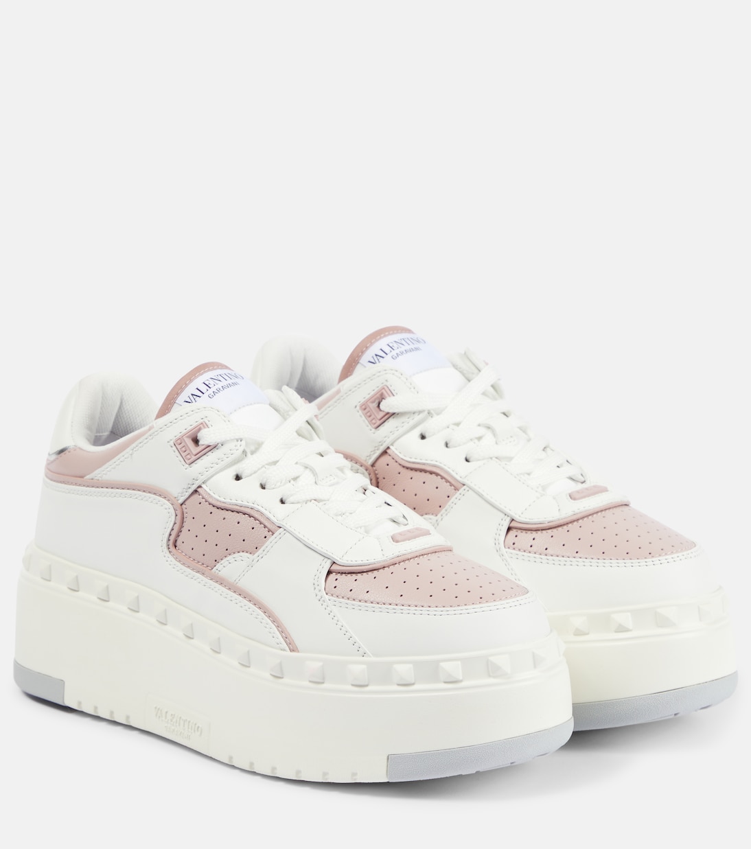 Plateau-Sneakers Freedots XL aus Leder | Valentino Garavani