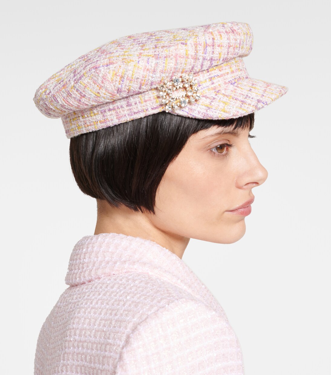 Bouclé newsboy cap | Roger Vivier