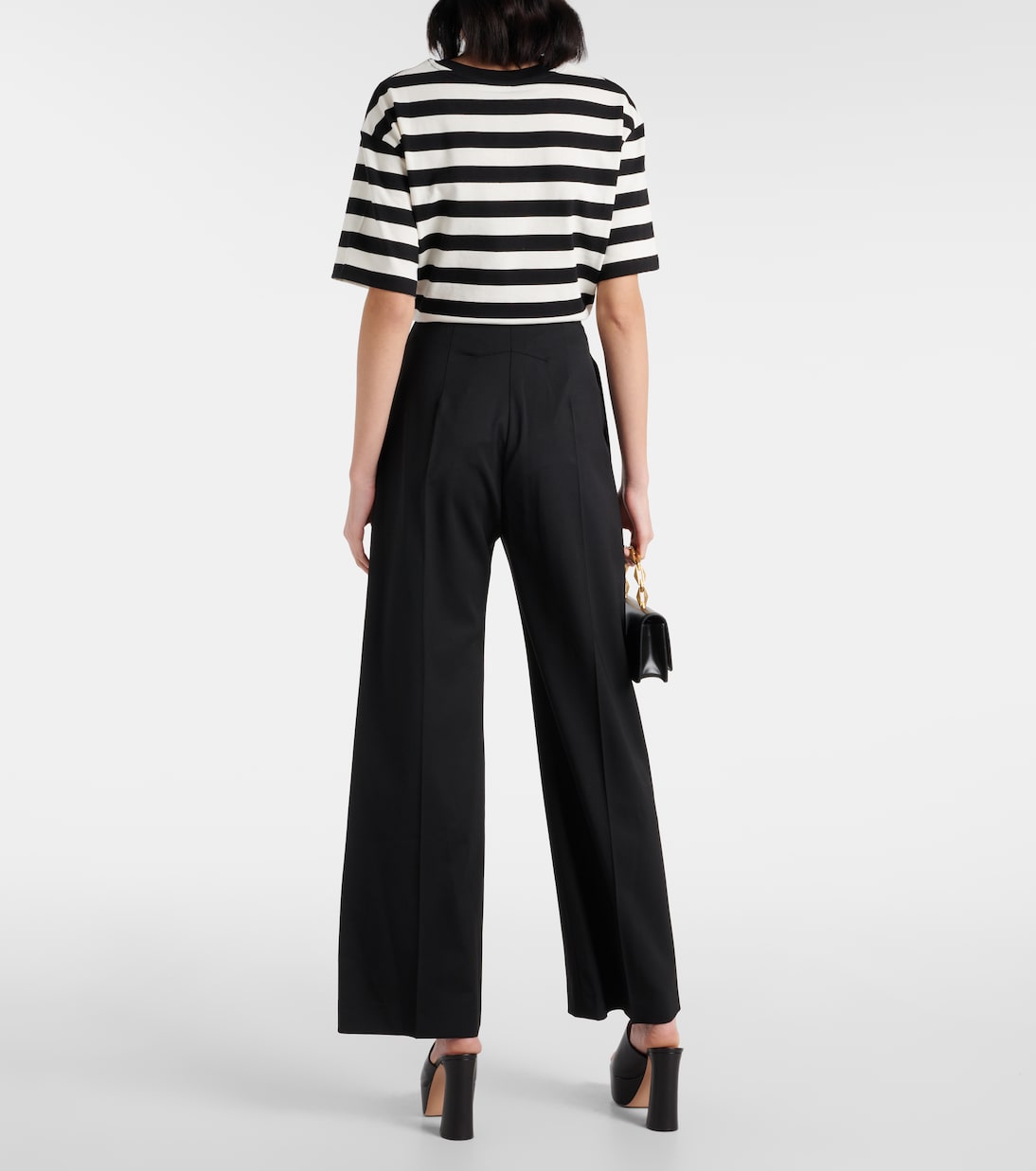 Mid-Rise-Hose aus einem Wollgemisch | Patou