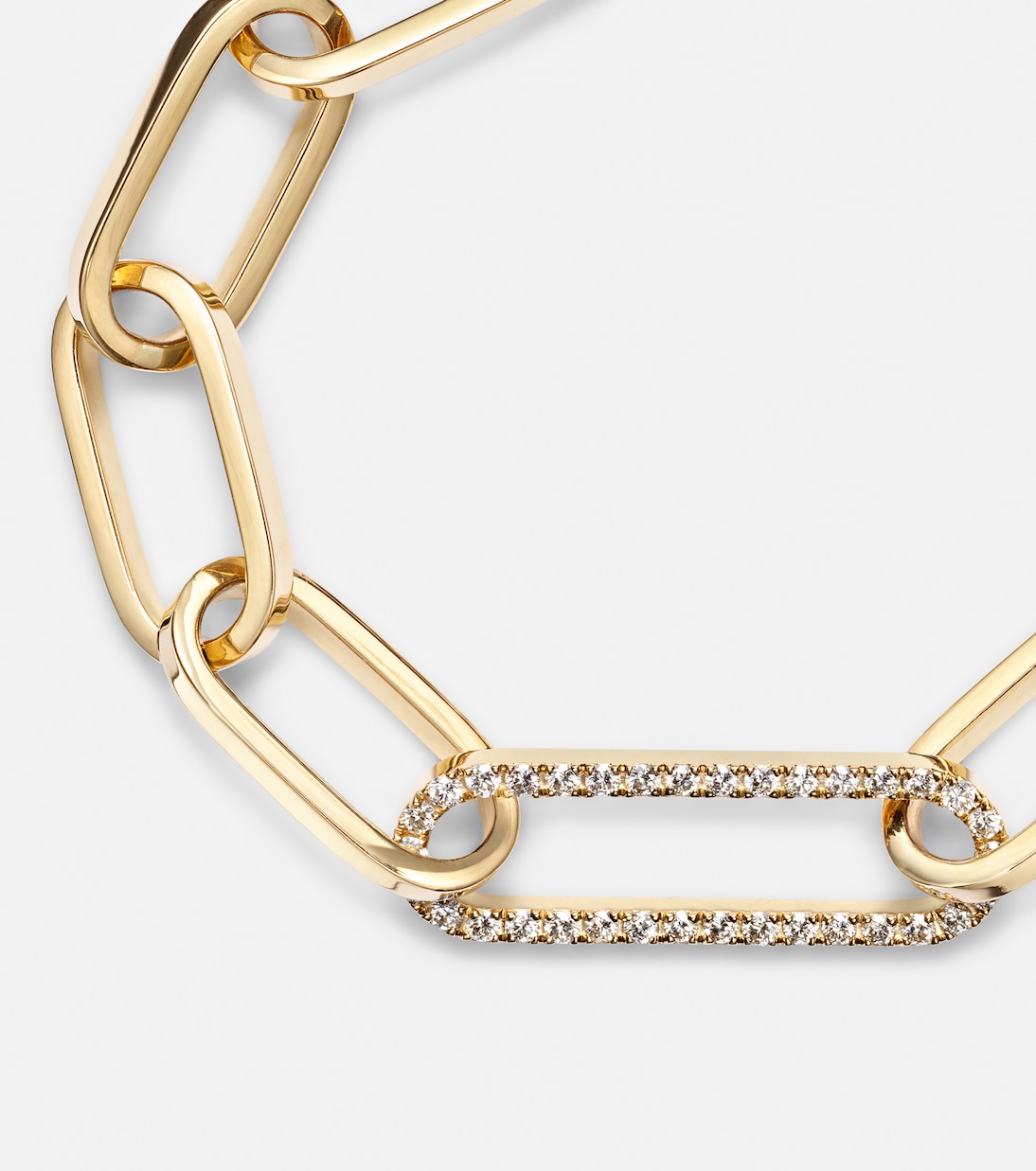Link 18kt gold bracelet with diamonds | Bucherer Fine Jewellery